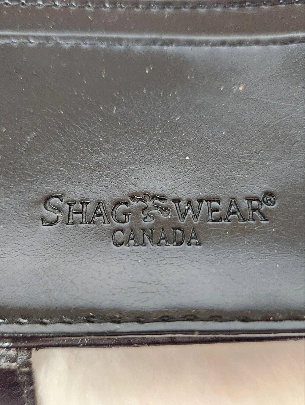 Shag Wear Canada Peace Dove Faux Leather Bifold Wallet Snap Black